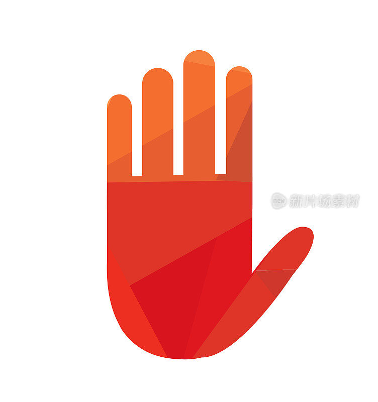 Hand icon vector illustration